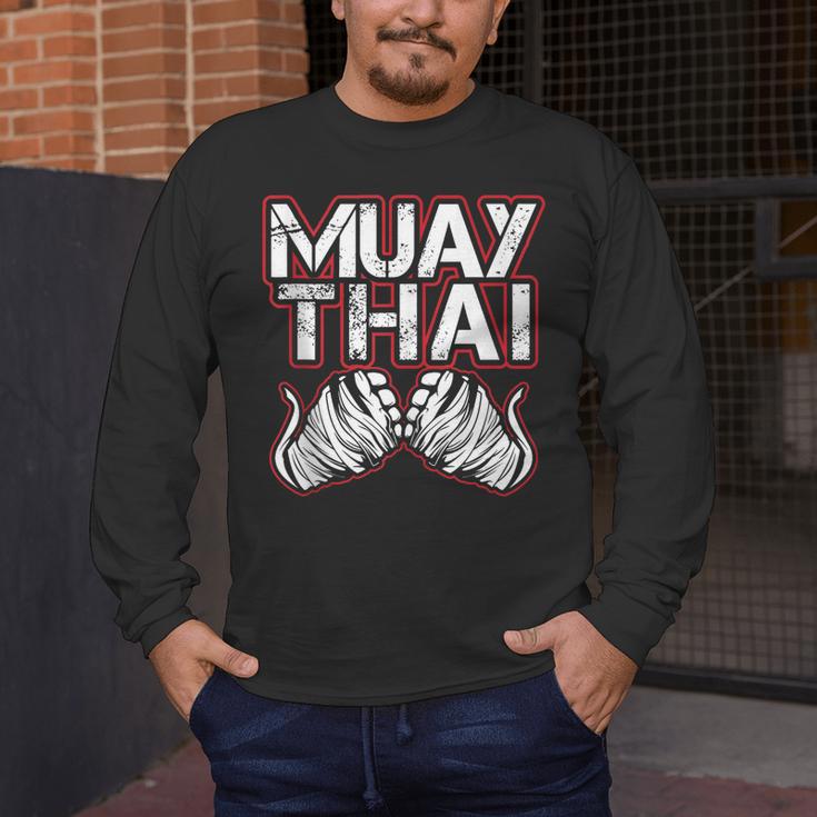 Muay Thai Lover For Fight Fans Men's Long Sleeve T-Shirt