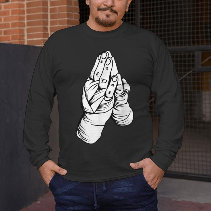 Muay Thai Martial Arts Combat Boxing Sport Men's Long Sleeve T-Shirt