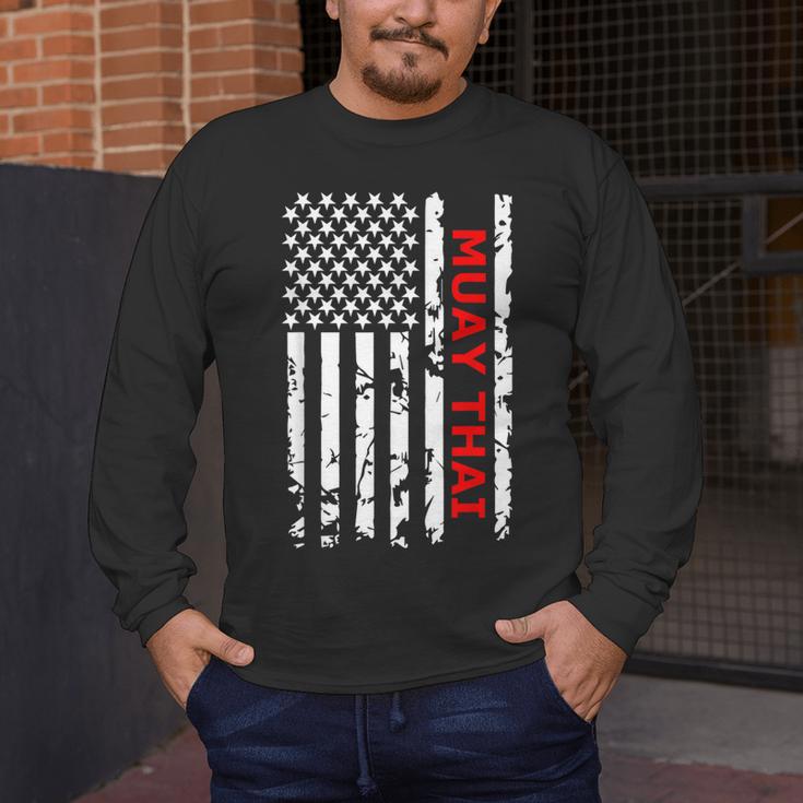 Muay Thai Martial Arts Men's Long Sleeve T-Shirt