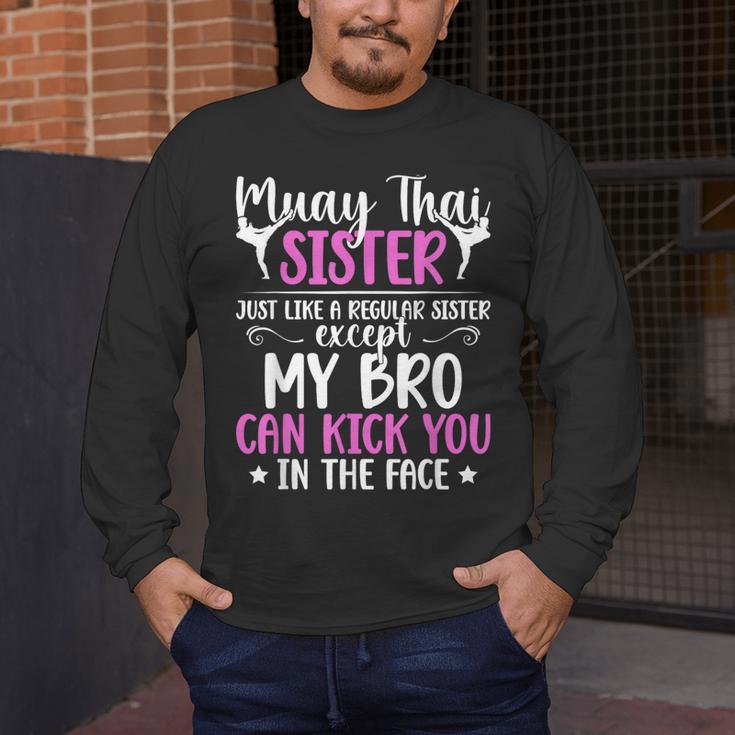 Muay Thai Sister Definition Muay Thai Sis Men's Long Sleeve T-Shirt