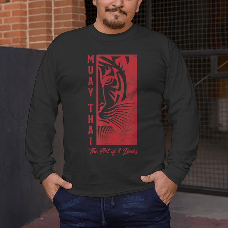 Muay Thai Tiger Art Of 8 Limbs Kickboxing Shirt Men's Long Sleeve T-Shirt