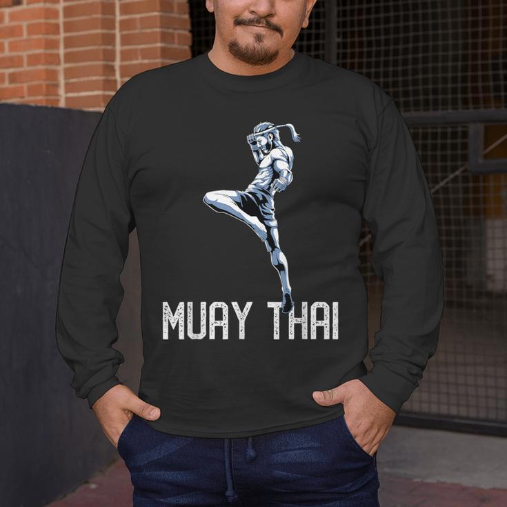 Muay Thai Tiger Nak Muay Kickboxing Men's Long Sleeve T-Shirt Muay Thai Tiger Nak Muay Kickboxing Men's Long Sleeve T-Shirt