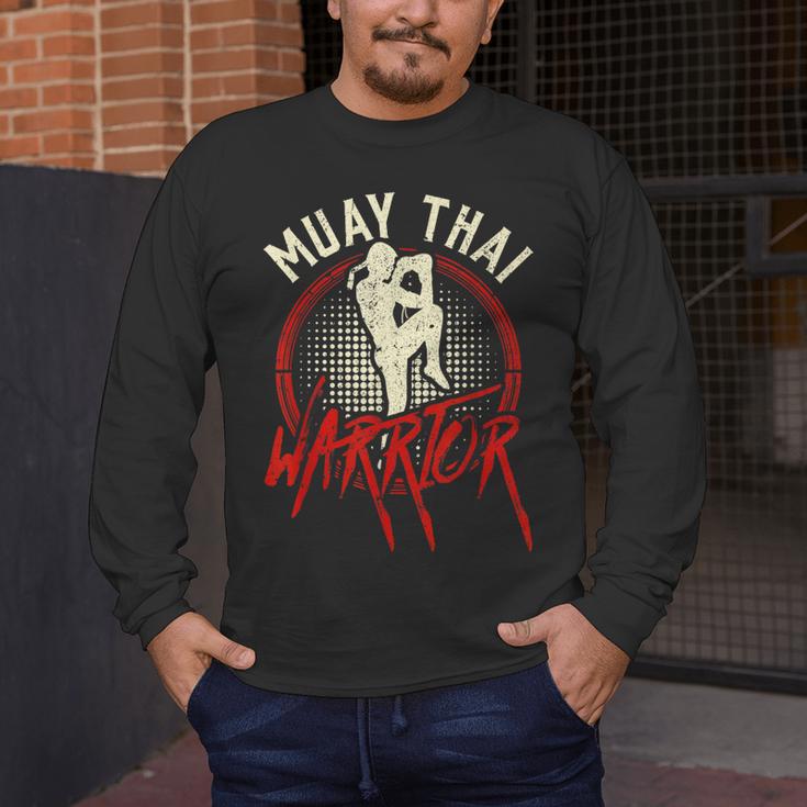 Muay Thai Warrior Fighter Boxing Martial Arts Hobby Men's Long Sleeve T-Shirt Muay Thai Warrior Fighter Boxing Martial Arts Hobby Men's Long Sleeve T-Shirt