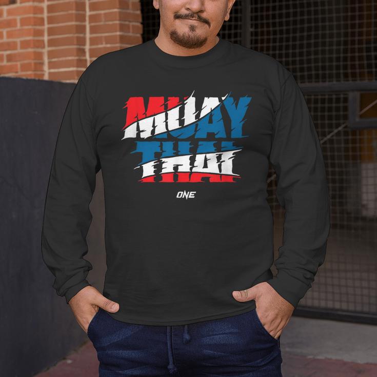 Official ONE Muay Thai Flag Men's Long Sleeve T-Shirt