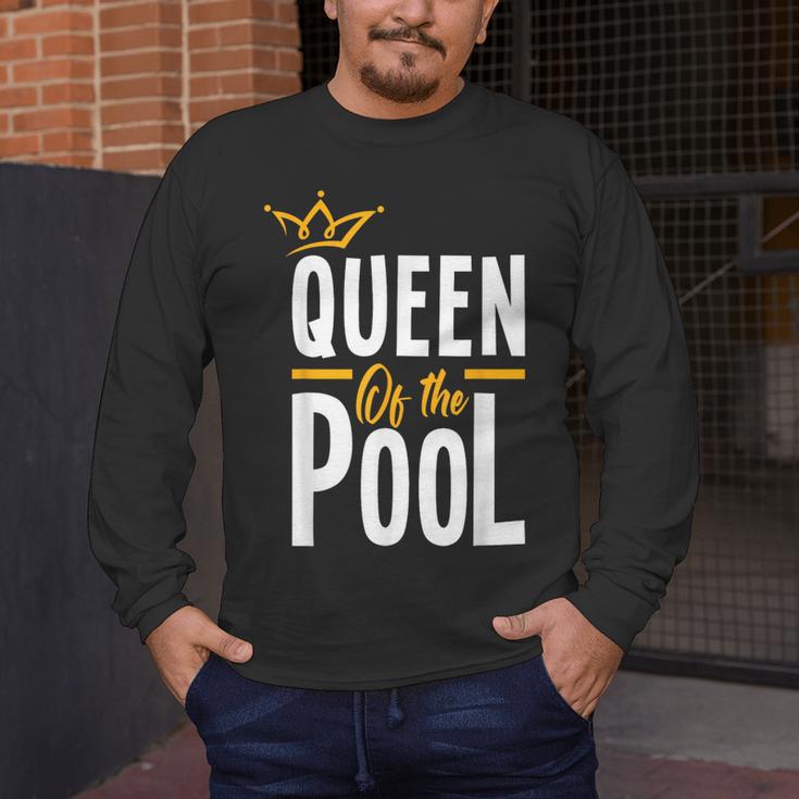Queen Of The Pool Swimmers Swimming Swimmer Men's Long Sleeve T-Shirt Queen Of The Pool Swimmers Swimming Swimmer Men's Long Sleeve T-Shirt