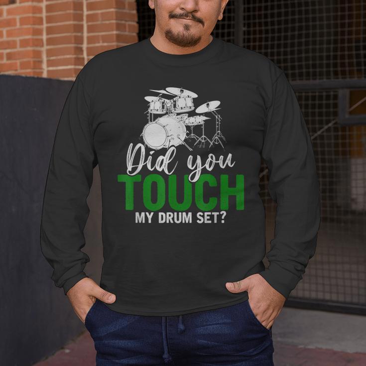 Rock Musical Instrument Band Drummer Drum Kit Men's Long Sleeve T-Shirt Rock Musical Instrument Band Drummer Drum Kit Men's Long Sleeve T-Shirt
