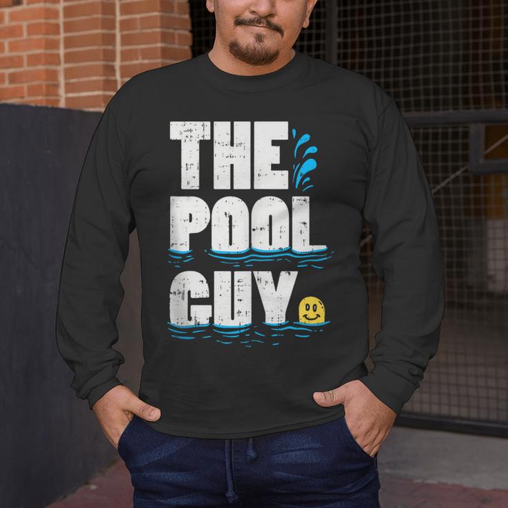 Summer Pool Guy Swimming Pool Boy Men's Long Sleeve T-Shirt Summer Pool Guy Swimming Pool Boy Men's Long Sleeve T-Shirt