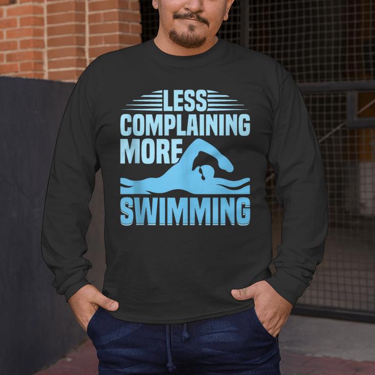 Swim Coach Swim Training Swimming Sport Men's Long Sleeve T-Shirt Swim Coach Swim Training Swimming Sport Men's Long Sleeve T-Shirt