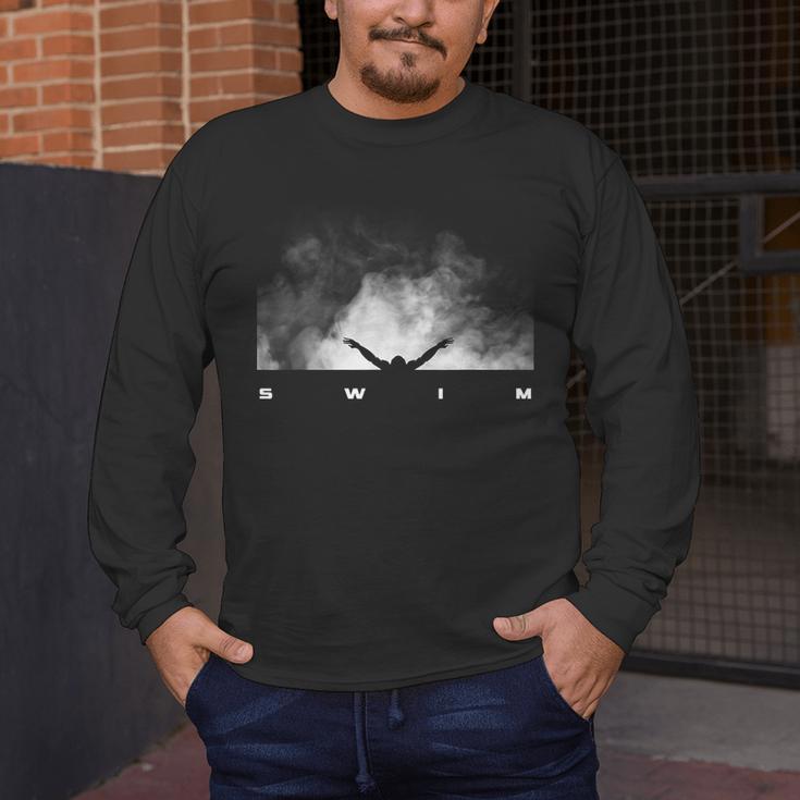 Swim Swimmer Swimming Men's Long Sleeve T-Shirt Swim Swimmer Swimming Men's Long Sleeve T-Shirt