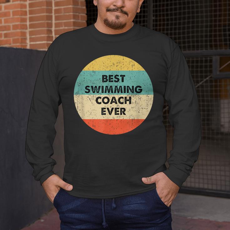 Swimming Coach Men's Long Sleeve T-Shirt Swimming Coach Men's Long Sleeve T-Shirt