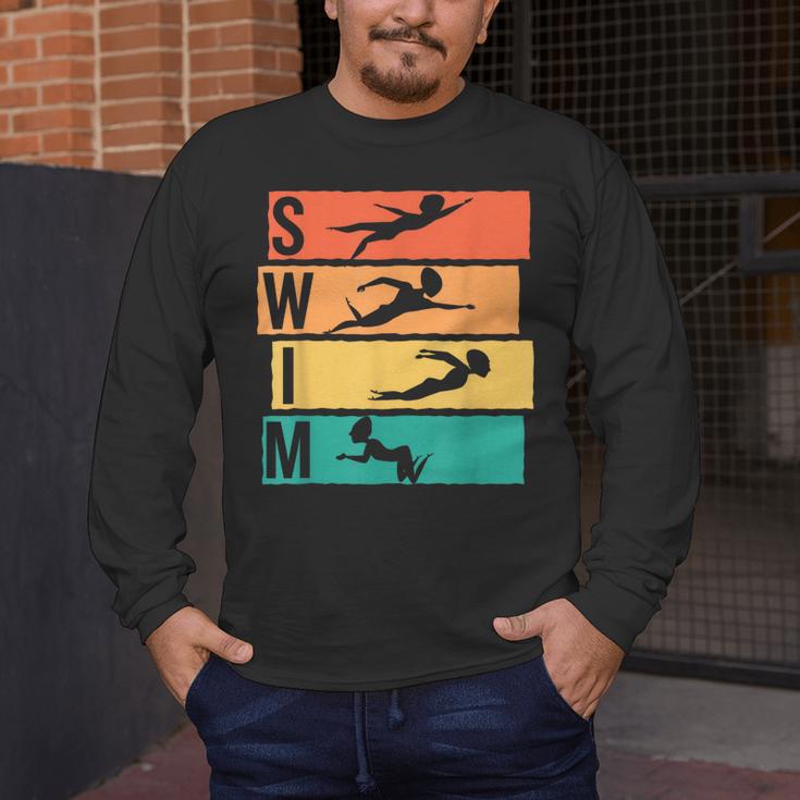 Swimming Swim Men's Long Sleeve T-Shirt