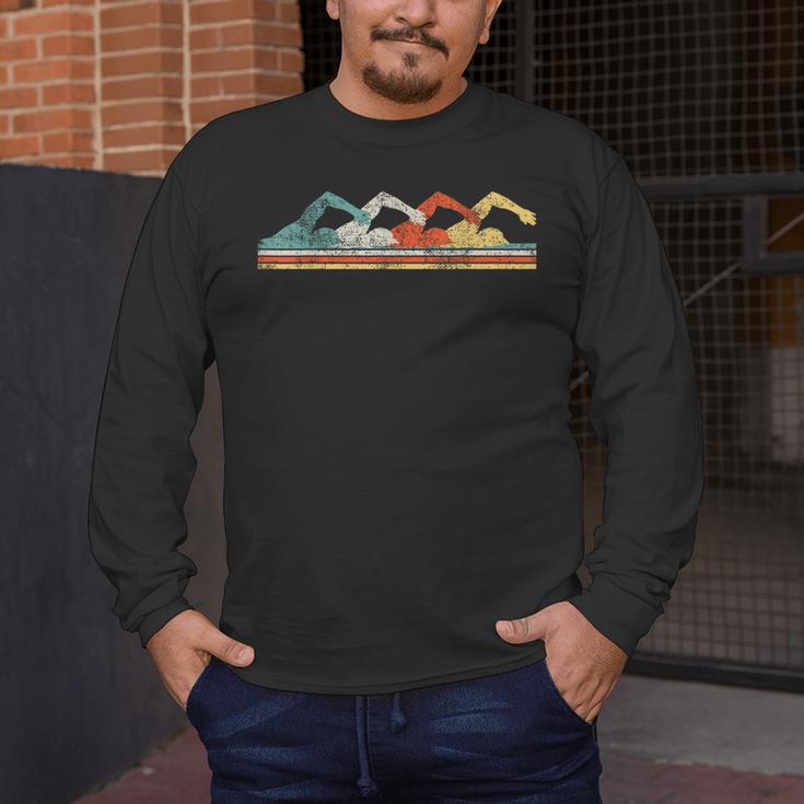 Swimming Swimmer Men's Long Sleeve T-Shirt