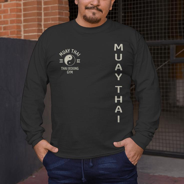 Thai Boxing Muay Thai Men's Long Sleeve T-Shirt Thai Boxing Muay Thai Men's Long Sleeve T-Shirt