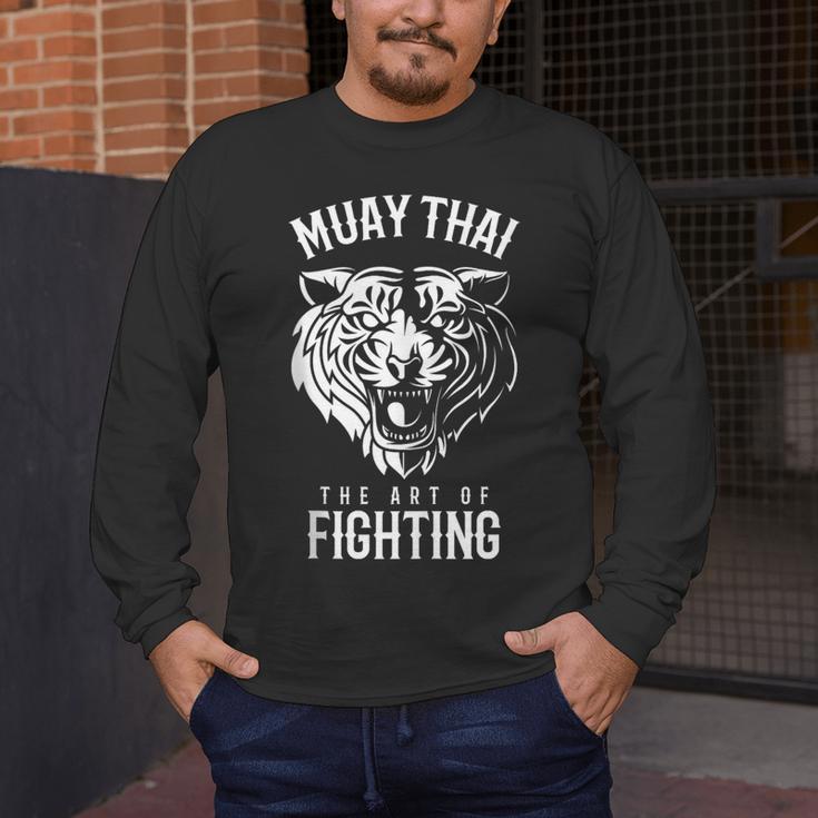 Tiger Muay Thai And Kickboxing Men's Long Sleeve T-Shirt Tiger Muay Thai And Kickboxing Men's Long Sleeve T-Shirt