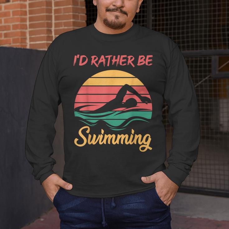 Water Rat Water Sports Hobby Swimming Club Swimming Men's Long Sleeve T-Shirt Water Rat Water Sports Hobby Swimming Club Swimming Men's Long Sleeve T-Shirt