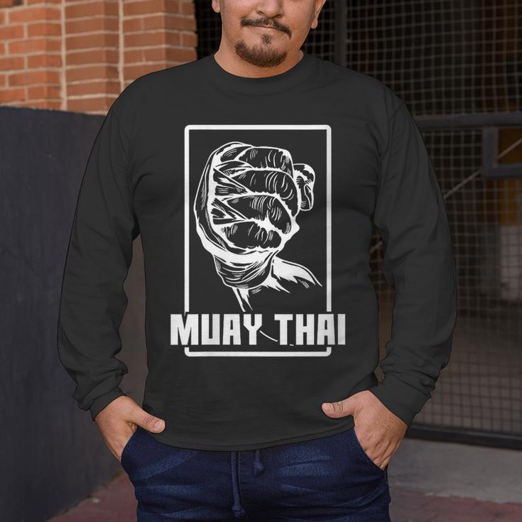 Women's Muay Thai Boxing Arm Men's Long Sleeve T-Shirt Women's Muay Thai Boxing Arm Men's Long Sleeve T-Shirt