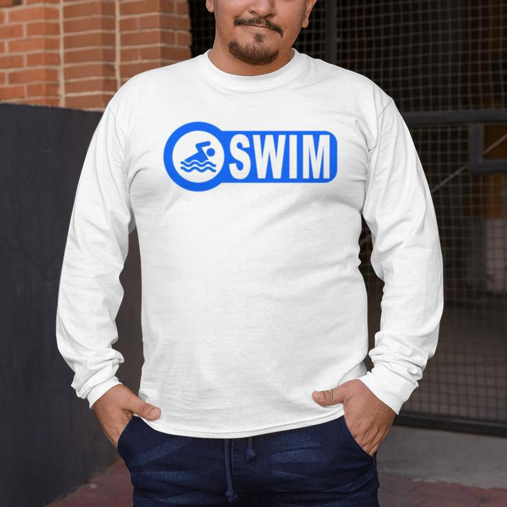 2 Sided Print Swimming Teacher Swim Instructor Swim Lessons Men's Long Sleeve T-Shirt 2 Sided Print Swimming Teacher Swim Instructor Swim Lessons Men's Long Sleeve T-Shirt