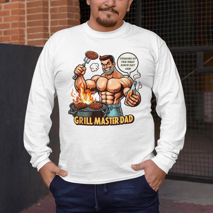 BBQ Dad Tee Grill Is Hot My Opinions Present Apparel Men's Long Sleeve T-Shirt