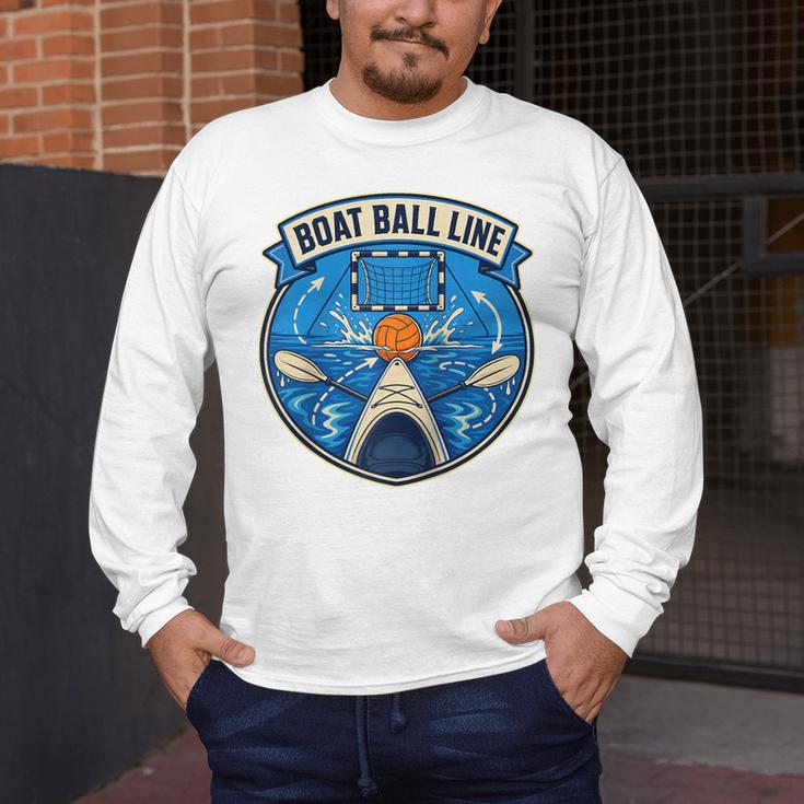 Boat Ball LINE Kayak Polo Canoe Team Raglan Baseball Tee Men's Long Sleeve T-Shirt