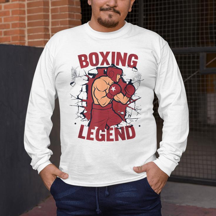 Boxing Legend Professional Boxer Muay Thai Boxing Men's Long Sleeve T-Shirt Boxing Legend Professional Boxer Muay Thai Boxing Men's Long Sleeve T-Shirt