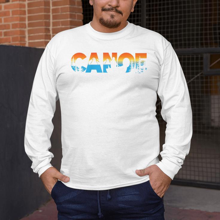 Canoe Canoeing Retro Canoe Raglan Baseball Tee Men's Long Sleeve T-Shirt