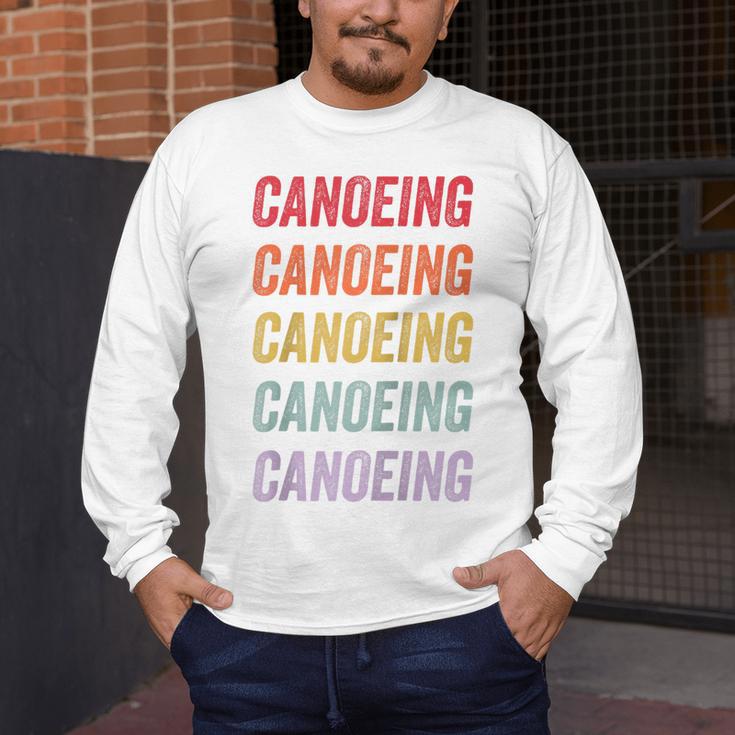 Canoeing Raglan Baseball Tee Men's Long Sleeve T-Shirt