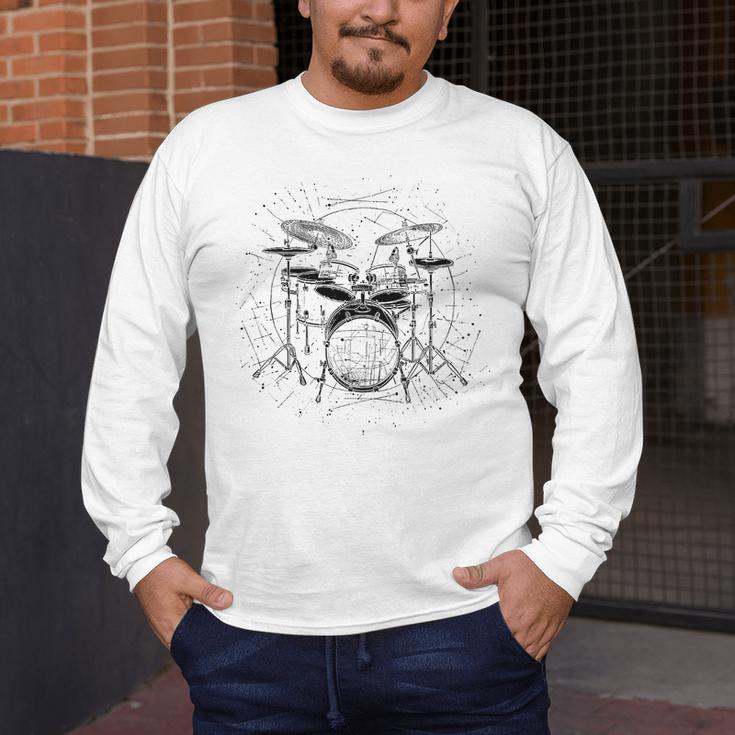 Drum Kit Premium Tri-Blend Men's Long Sleeve T-Shirt