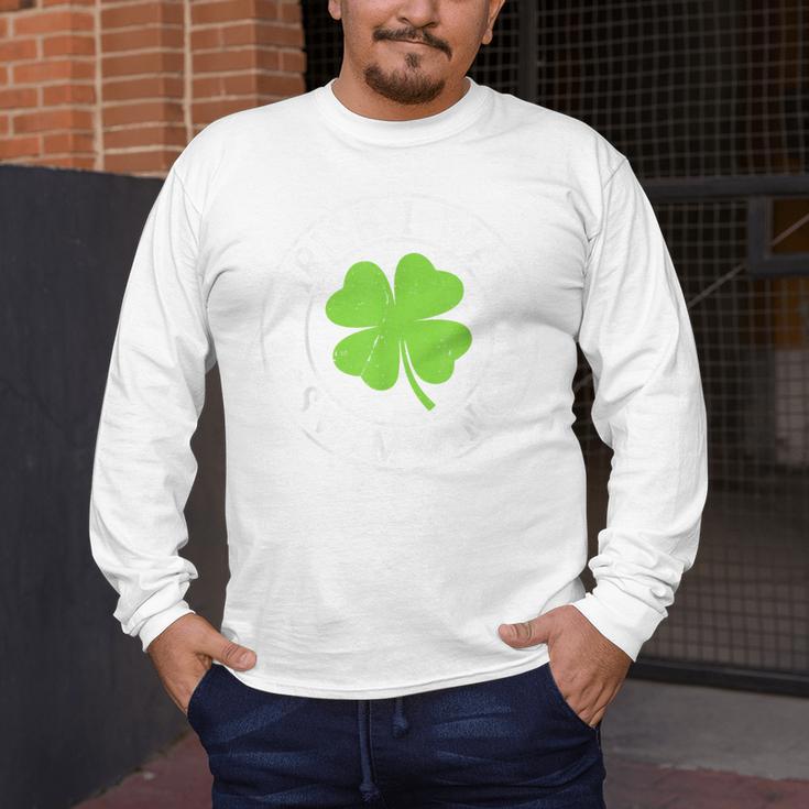 Irish I Was Swimming Shamrock St Patrick's Day Swimmer Men's Long Sleeve T-Shirt Irish I Was Swimming Shamrock St Patrick's Day Swimmer Men's Long Sleeve T-Shirt