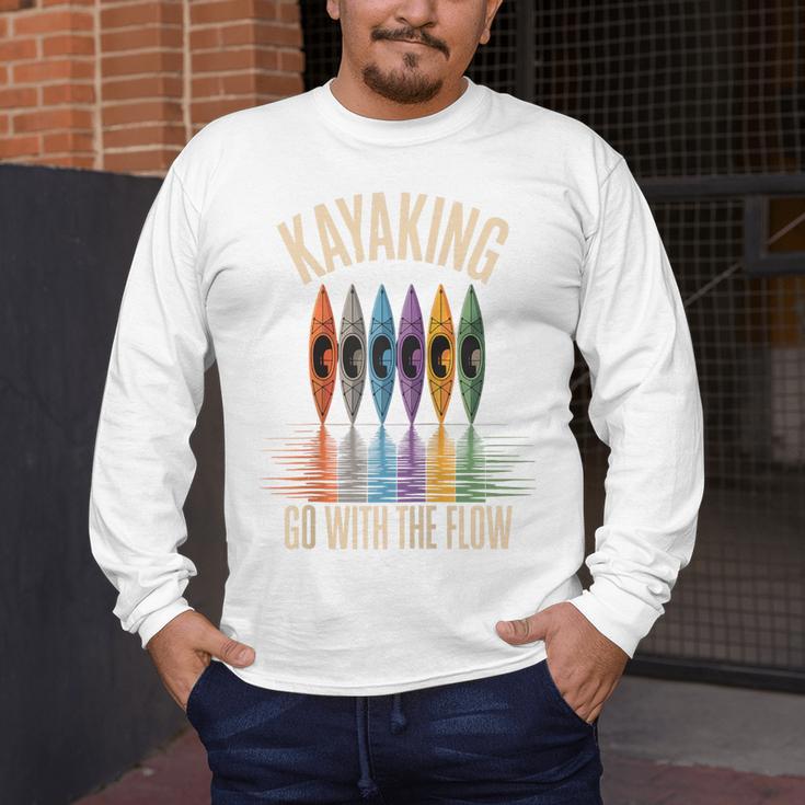 Kayak And Canoe Lake Fun Raglan Baseball Tee Men's Long Sleeve T-Shirt