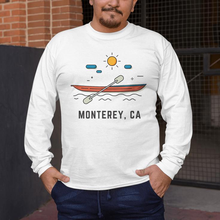 Monterey California Kayak Canoe Paddling Outdoor Men's Long Sleeve T-Shirt Monterey California Kayak Canoe Paddling Outdoor Men's Long Sleeve T-Shirt