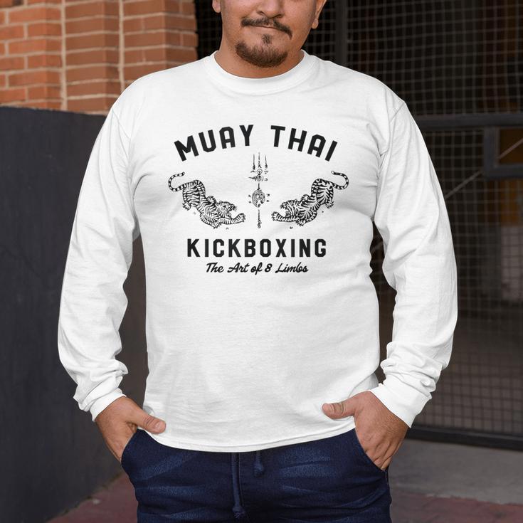 Muay Thai Twin Tigers MMA Warrior Fight Men's Long Sleeve T-Shirt