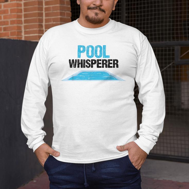 Pool Guy For Swimming Pool Boy And Pool Cleaner Men's Long Sleeve T-Shirt