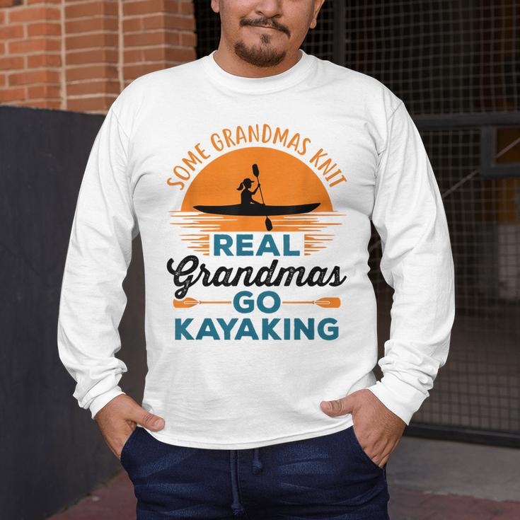 Real Grandmas Go Kayaking Yak Kayak Women Canoe Kayaker Men's Long Sleeve T-Shirt