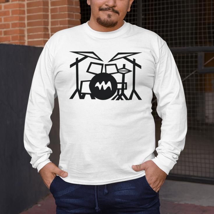 Retro Drum Kit Men's Long Sleeve T-Shirt Retro Drum Kit Men's Long Sleeve T-Shirt