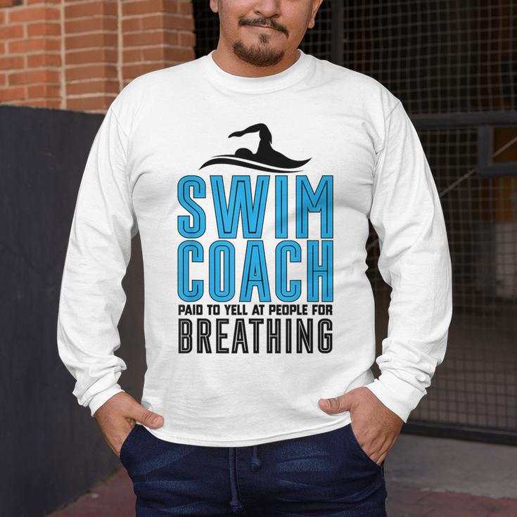 Swim Coach Swimmer Coach Swimming Coach Men's Long Sleeve T-Shirt Swim Coach Swimmer Coach Swimming Coach Men's Long Sleeve T-Shirt