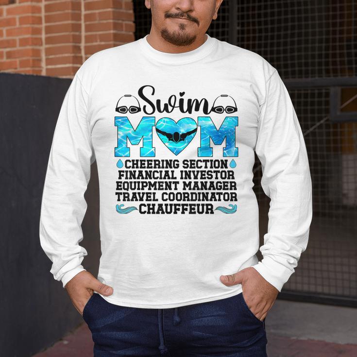 Swim Mom Definition Swimming Mother Of A Swimmer Mom Men's Long Sleeve T-Shirt Swim Mom Definition Swimming Mother Of A Swimmer Mom Men's Long Sleeve T-Shirt
