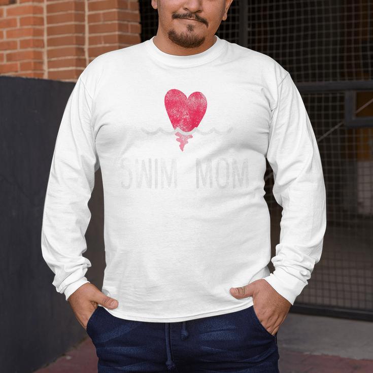 Vintage Swim Mom Shirt Swimming Family Swimmer Men's Long Sleeve T-Shirt Vintage Swim Mom Shirt Swimming Family Swimmer Men's Long Sleeve T-Shirt