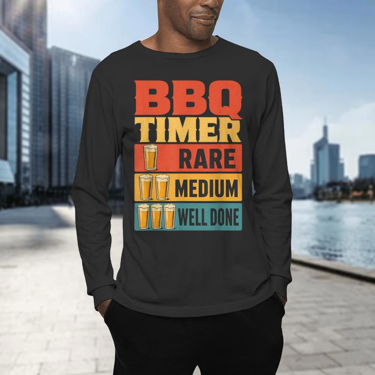 BBQ Dad Griller Weekend Barbecue Men's Long Sleeve T-Shirt BBQ Dad Griller Weekend Barbecue Men's Long Sleeve T-Shirt