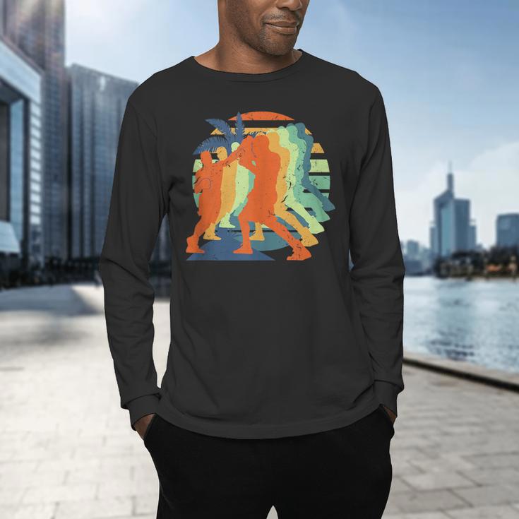 Boxing Kickboxing Muay Thai Men Boys Combat Sport Men's Long Sleeve T-Shirt