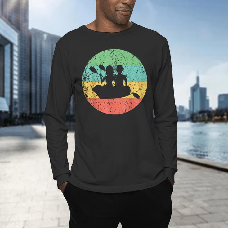 Canoeing Shirt Vintage Retro Canoe Men's Long Sleeve T-Shirt
