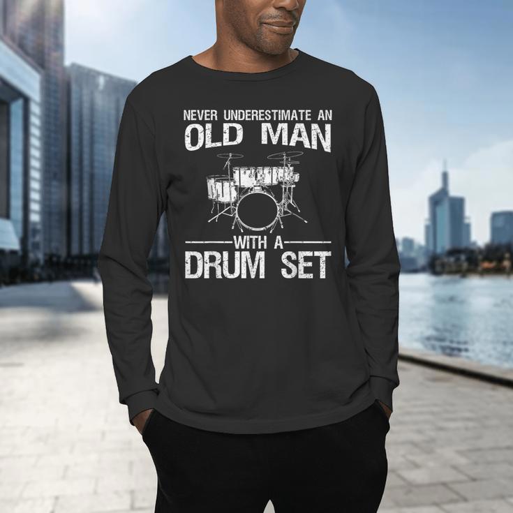 Cool Drummer Art Men Dad Drum Set Player Drum Kit Musician Men's Long Sleeve T-Shirt Cool Drummer Art Men Dad Drum Set Player Drum Kit Musician Men's Long Sleeve T-Shirt
