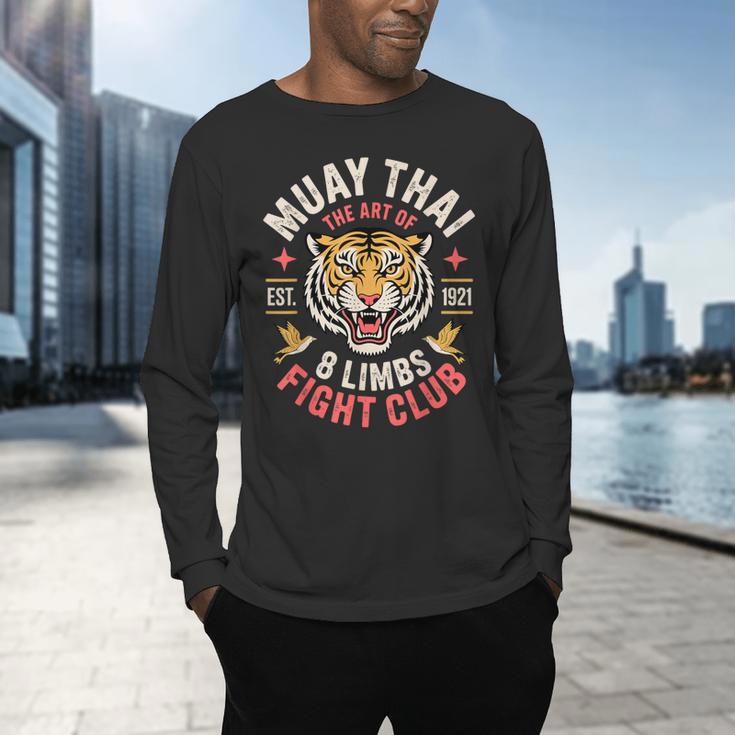 Cool Muay Thai Art For Men Women Kickboxer MMA Muay Thai Men's Long Sleeve T-Shirt Cool Muay Thai Art For Men Women Kickboxer MMA Muay Thai Men's Long Sleeve T-Shirt