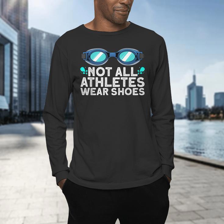 Cool Swimming For Men Women Swimmer Swim Instructor Goggles Men's Long Sleeve T-Shirt