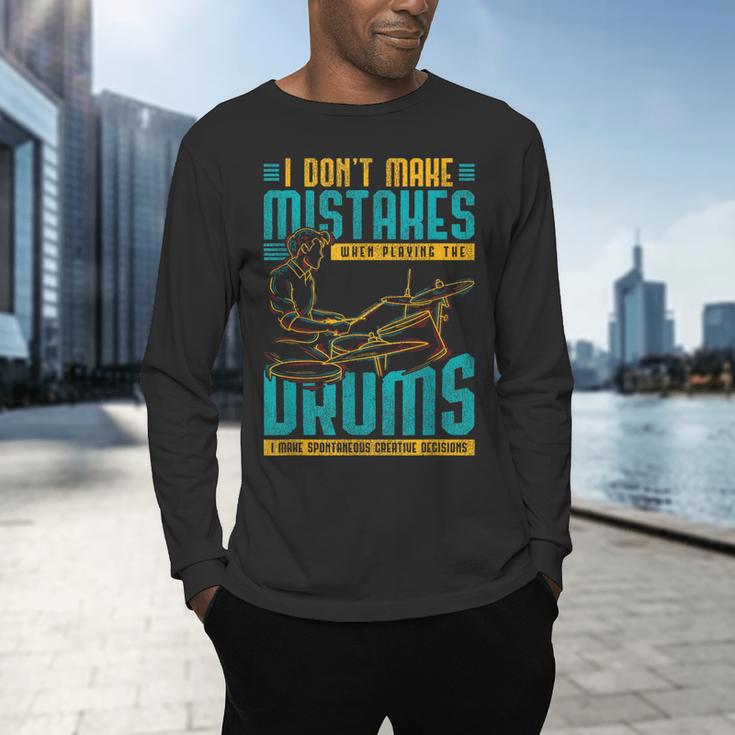 Drummer Drummer Drum Kit Men's Long Sleeve T-Shirt Drummer Drummer Drum Kit Men's Long Sleeve T-Shirt