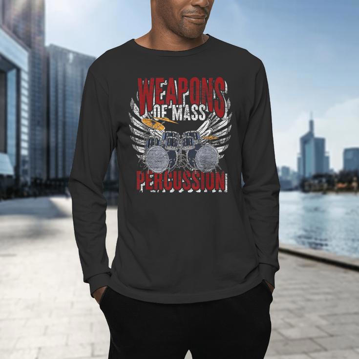 Drummer Rock Drummer Drum Kit Men's Long Sleeve T-Shirt Drummer Rock Drummer Drum Kit Men's Long Sleeve T-Shirt