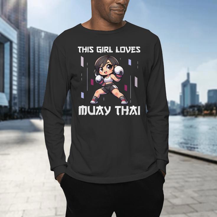 This Girl Loves Muay Thai Muay Thai Girls Kids Men's Long Sleeve T-Shirt This Girl Loves Muay Thai Muay Thai Girls Kids Men's Long Sleeve T-Shirt