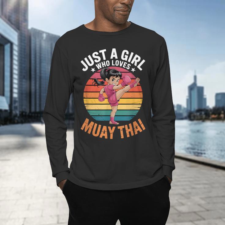 Girls Muay Thai Men's Long Sleeve T-Shirt