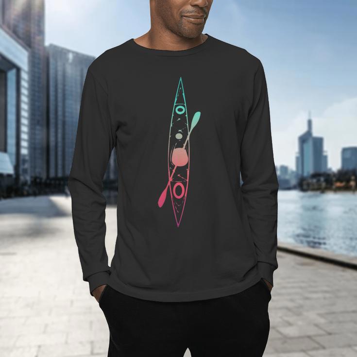 Kayak Lover Kayaking Canoe Paddling Water Sport Cute Kayaker Men's Long Sleeve T-Shirt