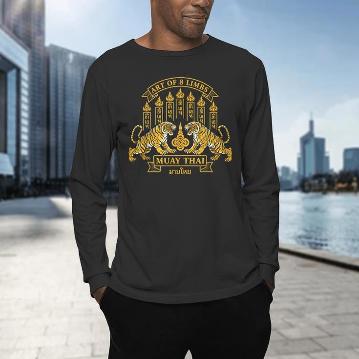 Muay Thai Art Of 8 Limbs Tiger Martial Arts Men's Long Sleeve T-Shirt