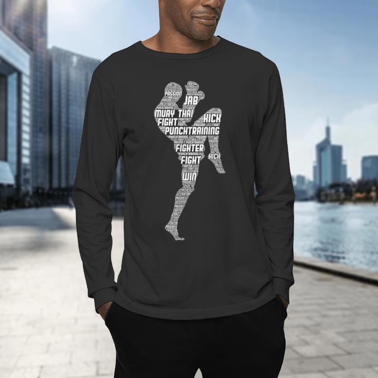 Muay Thai Thai Boxes Taekwondo Men Boys Children Men's Long Sleeve T-Shirt Muay Thai Thai Boxes Taekwondo Men Boys Children Men's Long Sleeve T-Shirt